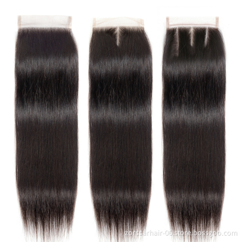 Cheap Brazilian Virgin Cuticle Aligned Frontal Closure Hair 4x4 2x6 5x5 13x4 13x6 6x6 7x7 360 Swiss Lace Closure And Frontal